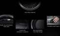 iConf appearance details: body accommodates USB cable. Visual LED indicators guidance. Non-slip rubber foot pad design. Portable small figure. Zinc alloy material.